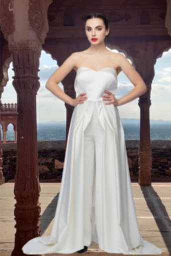 Mritsa Gota Patti Silk Lehenga Set - Red