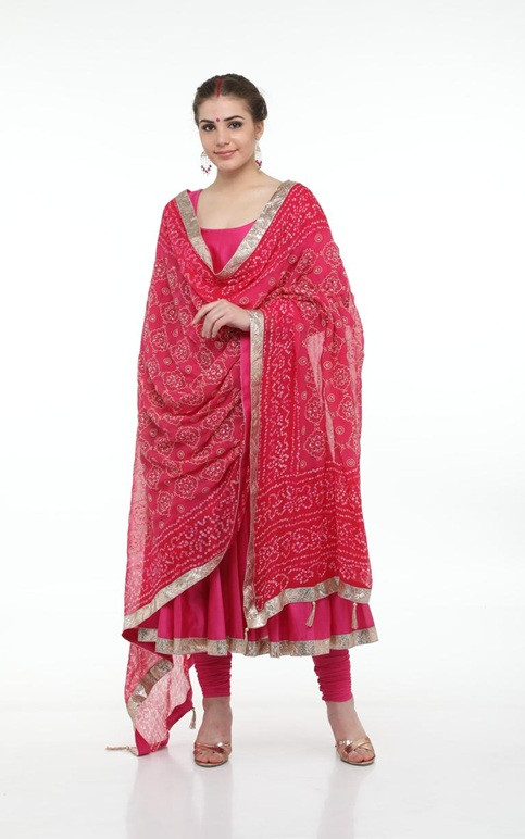 Mritsa Gota Patti Silk Lehenga Set - Red